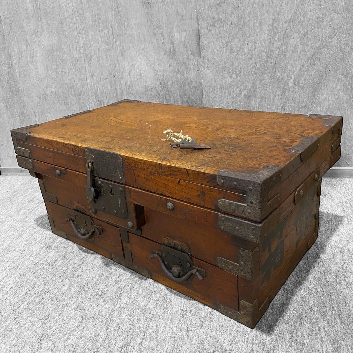 江戸時代 古鉄金具 銭箱 千両箱 TK060の落札情報詳細 - Yahoo