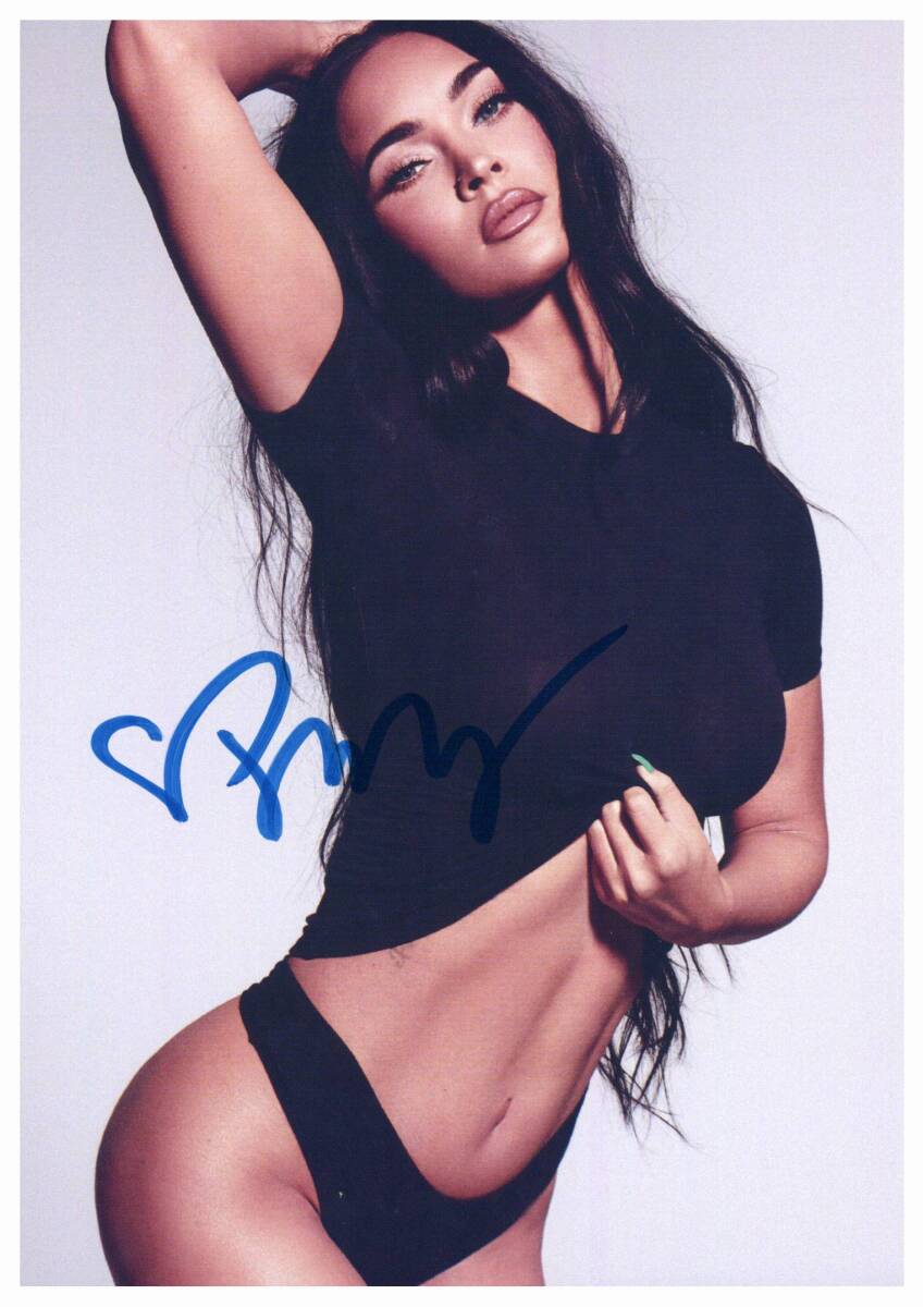 H 2L判 ミーガン・フォックス Megan Fox 直筆サイン写真 証明書COA 2の