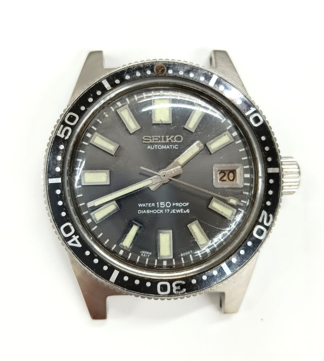 新品電池 SEIKO 腕時計 メンズ ビンテージ 変わり文字盤 シルバー 
