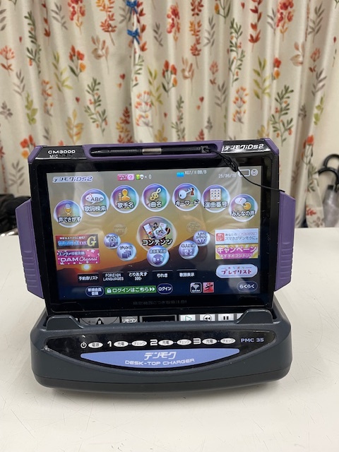 家庭用カラオケ DAM－G100 2分待ちなし デンモク3台 充電器