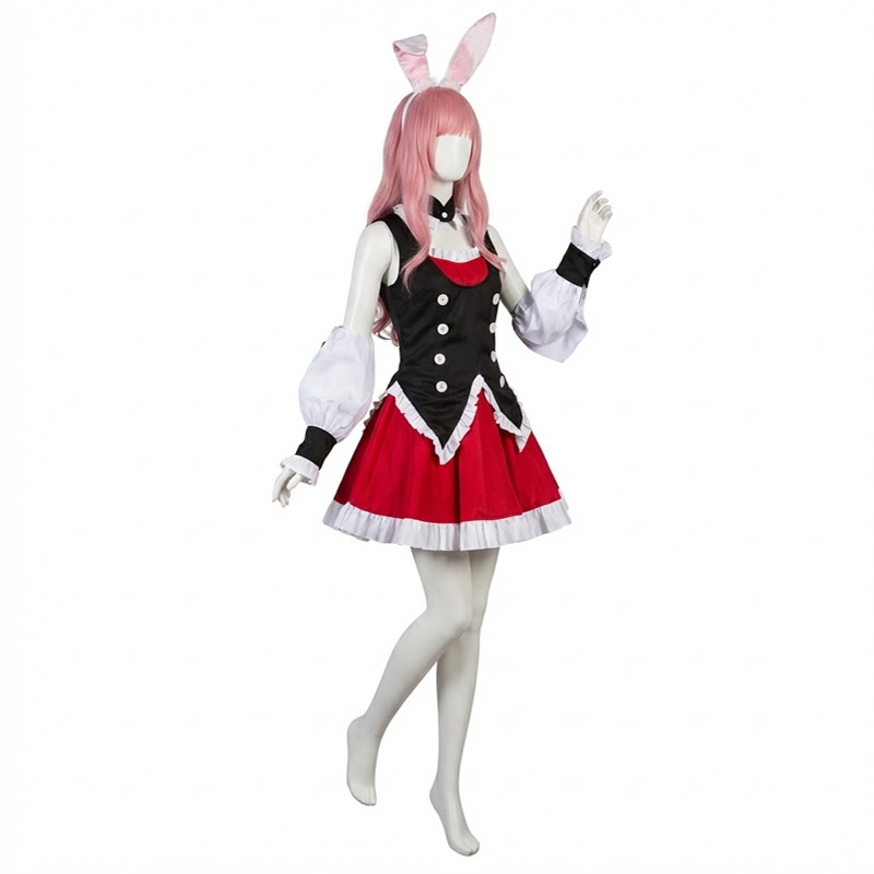 アトリエダーム バニーガール フルセット ブラック 7号ロング Tバック ⑳ ☆黒Tバックバニーガール衣装☆ダーム製 7号ハイレグ仕様☆新品Tバック