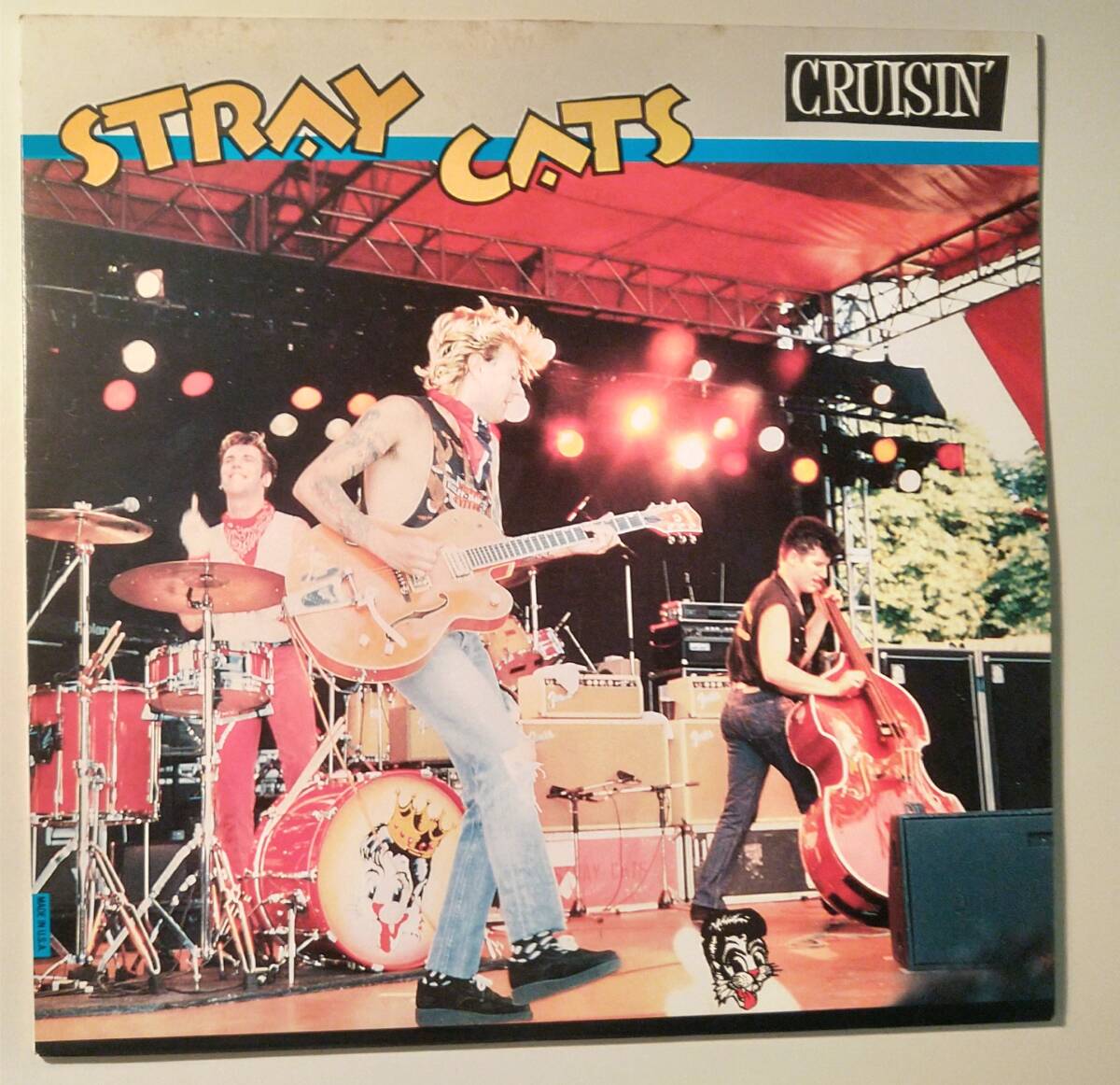 ストレイキャッツ／縦長ポスター Stray Cats ブライアン・セッツァーの