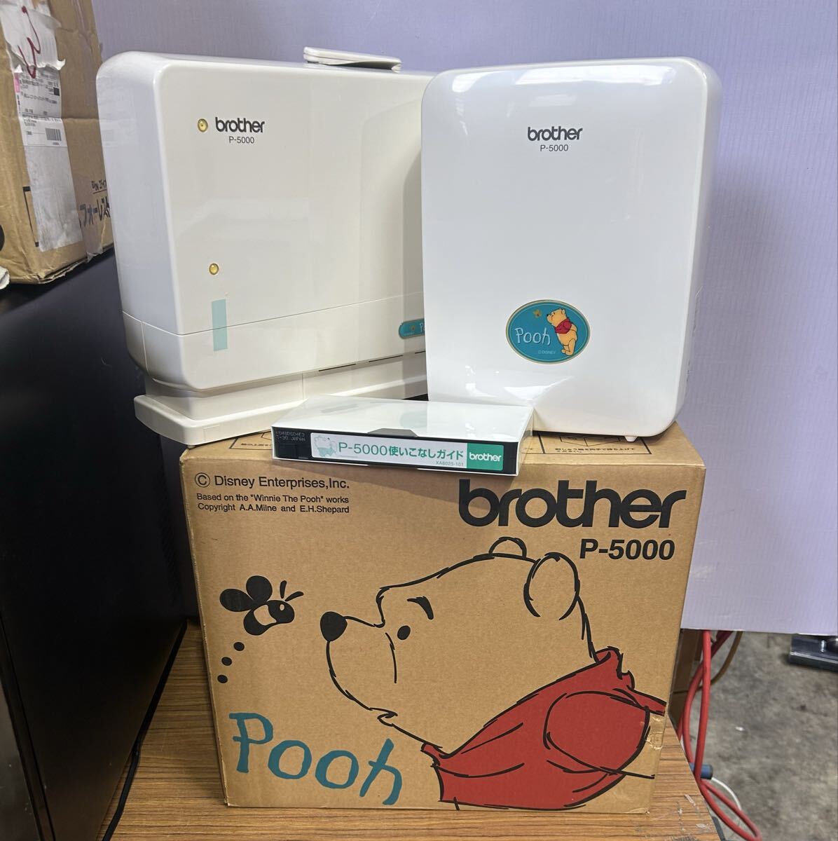 売約済み　美品　自動糸切りbrother Innovis EMS10 プーさんミシン 44462]◇ブラザー イノヴィス P100 EMS10◇brother/ディズニーミシン