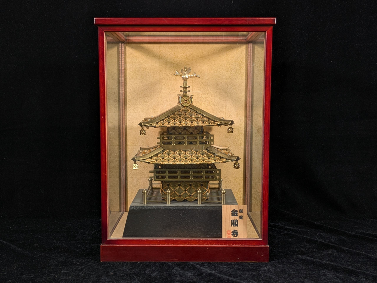 ◇金属製 金仕上◇鹿苑寺『金閣 金閣寺』置物 オブジェ 模型 の落札