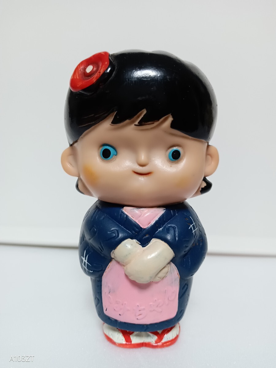 ソフビ 貯金箱 くみちゃん Yahoo!オークション 昭和レトロ 当時物 S762 