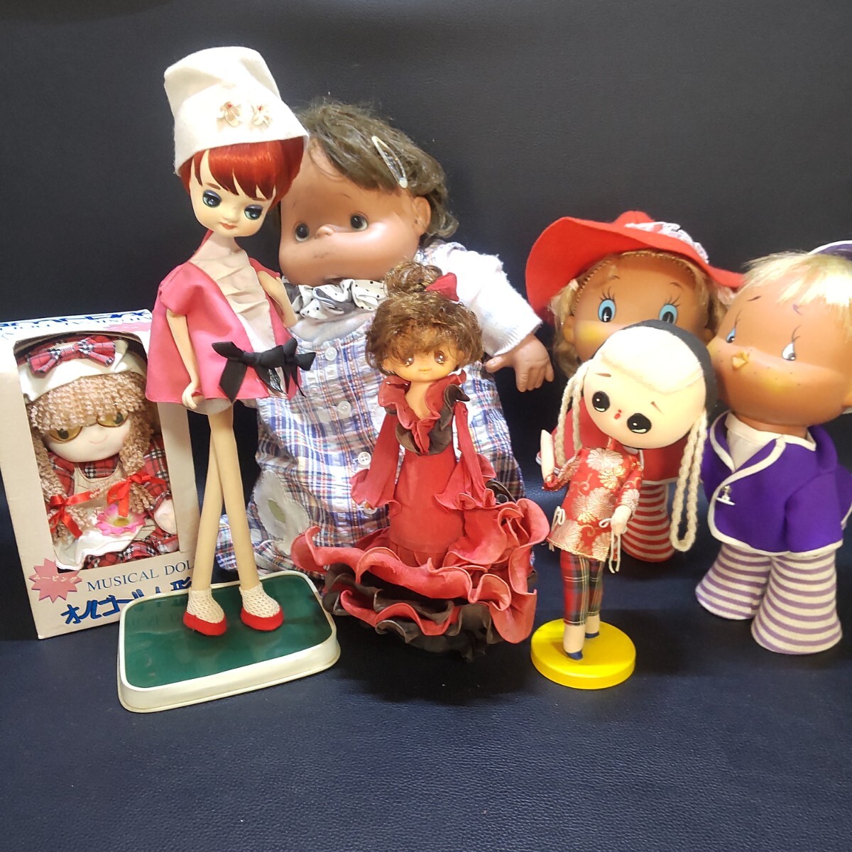やや傷や汚れあり】昭和レトロ セキグチ ポッポちゃん 人形 4点まとめ