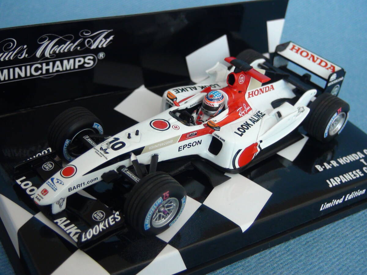 ミニチャンプス 1/18 BAR HONDA 007 佐藤琢磨 ラッキーストライク BAR