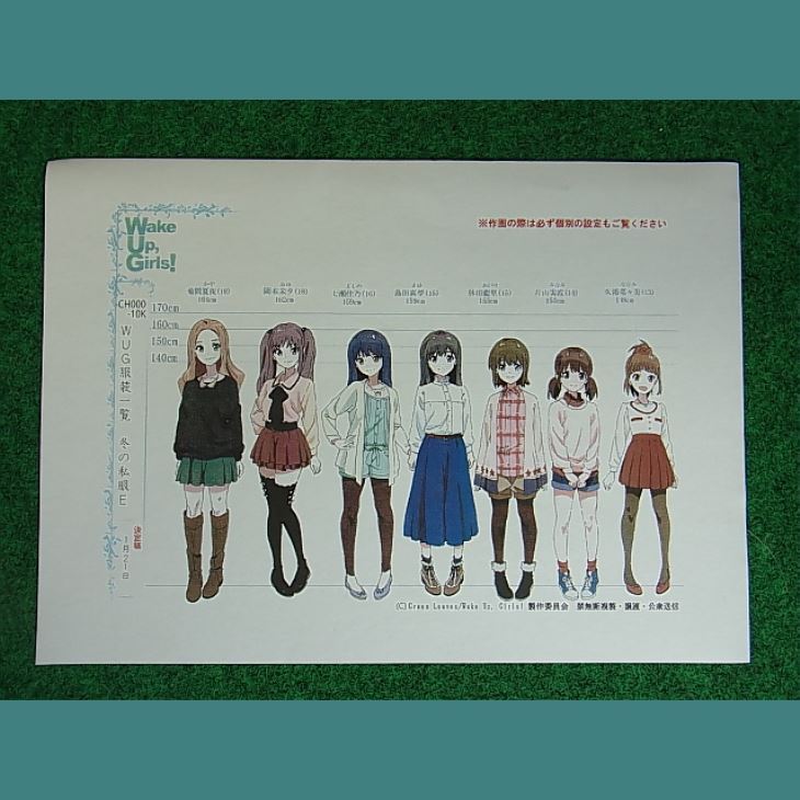 新品】劇場版 Wake Up, Girls! 青春の影 設定資料 制作資料の落札情報