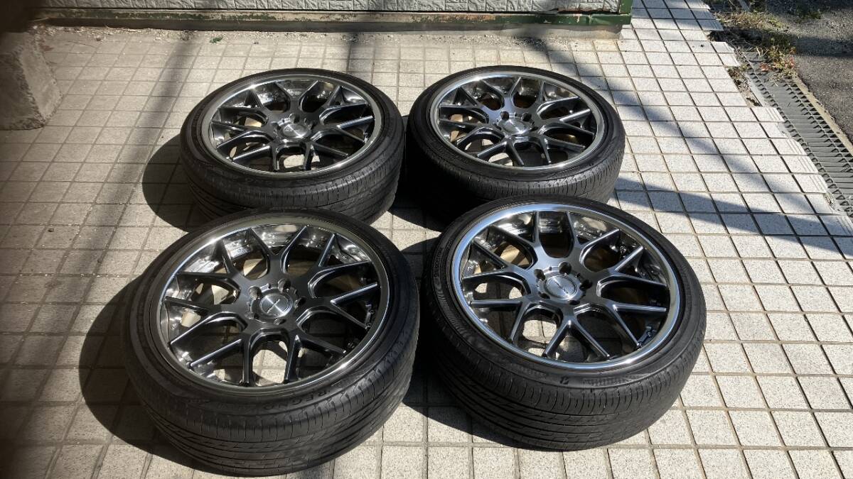 中古】weds マーベリック19インチ タイヤ&ホイールセット PCD120 深