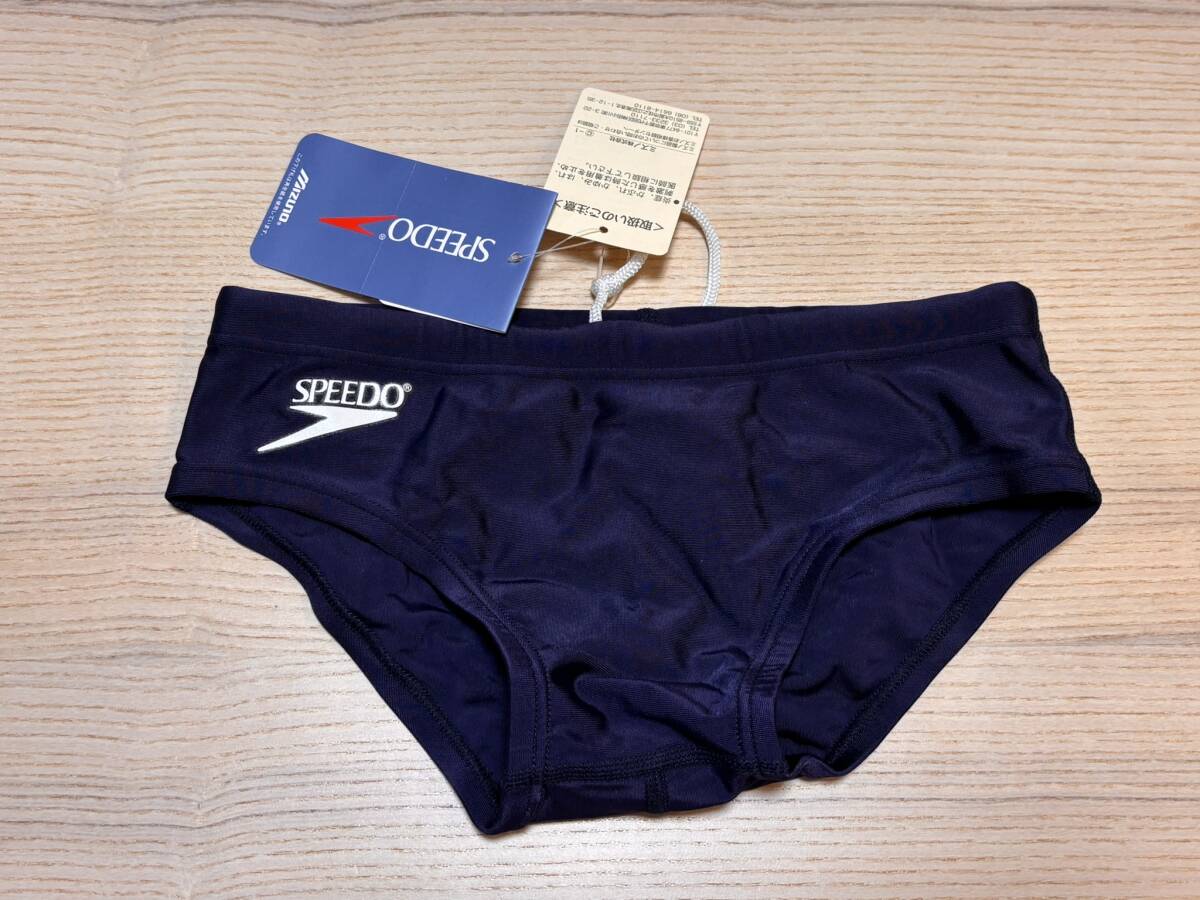 4436 スピード speedo 紺色 ゼッケン付 少年競パン Sサイズの落札情報