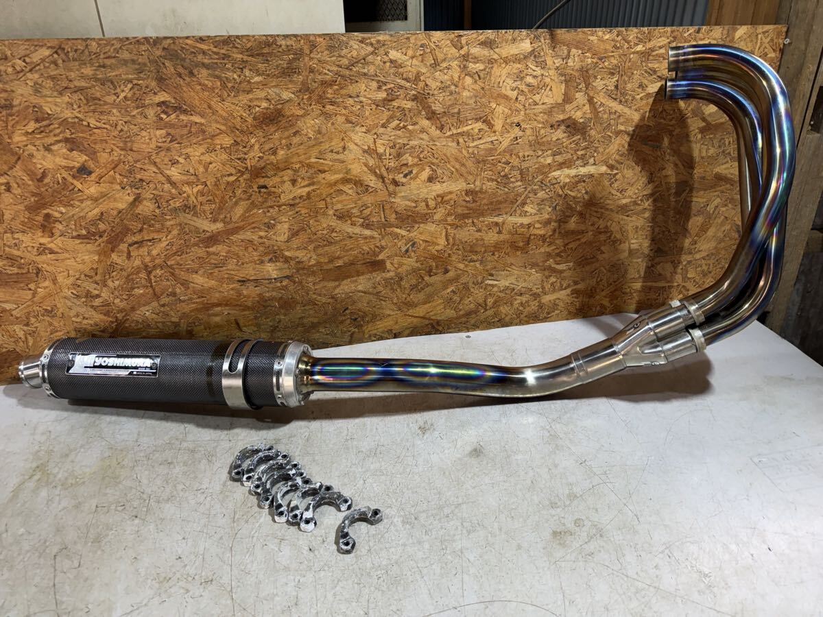 ☆【M3】良品♪ZX-12R ヨシムラ Tri-Oval カーボン 2エンド チタン