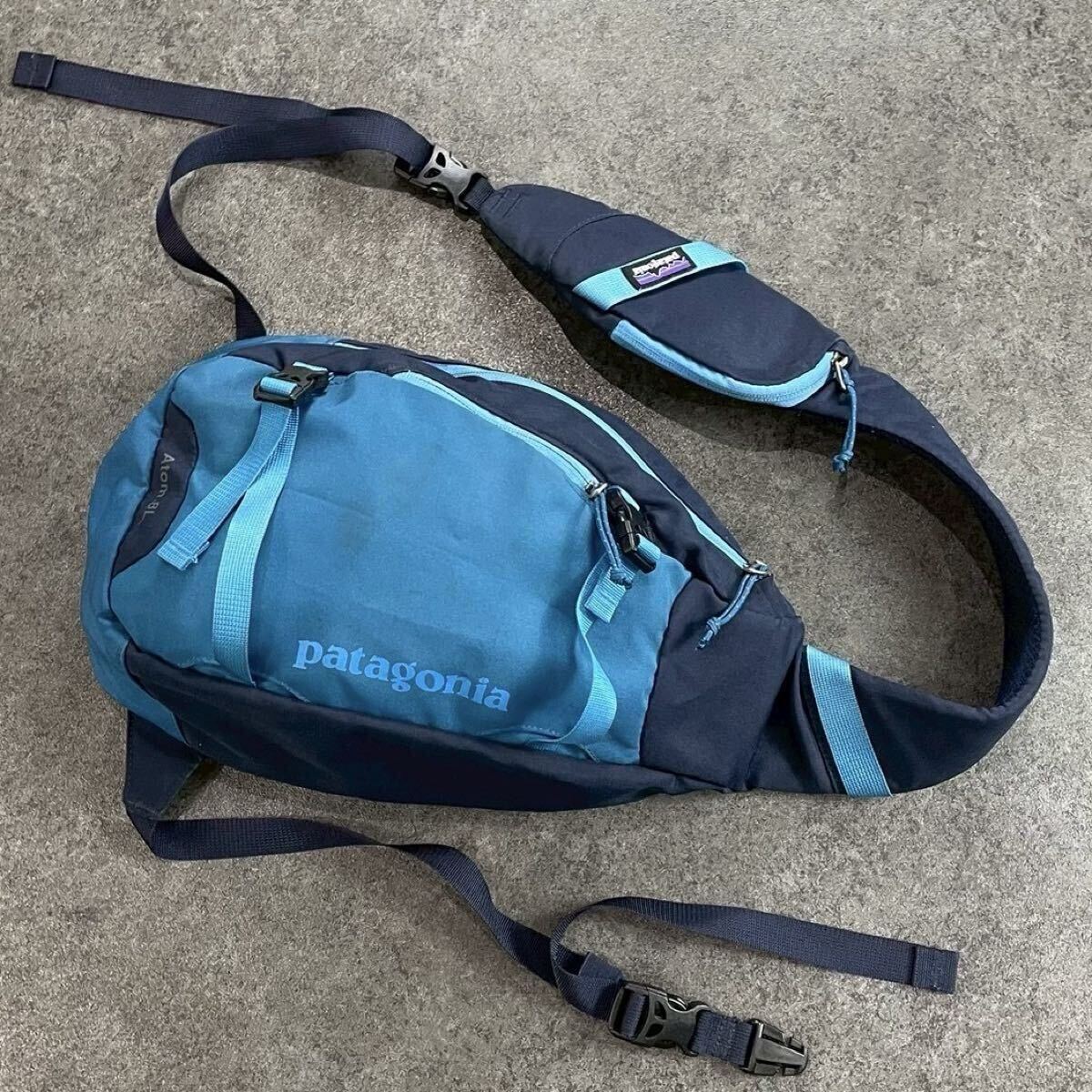 美品 patagonia ATOMアトム 梨花さん愛用カラーボディ バッグTGNワン