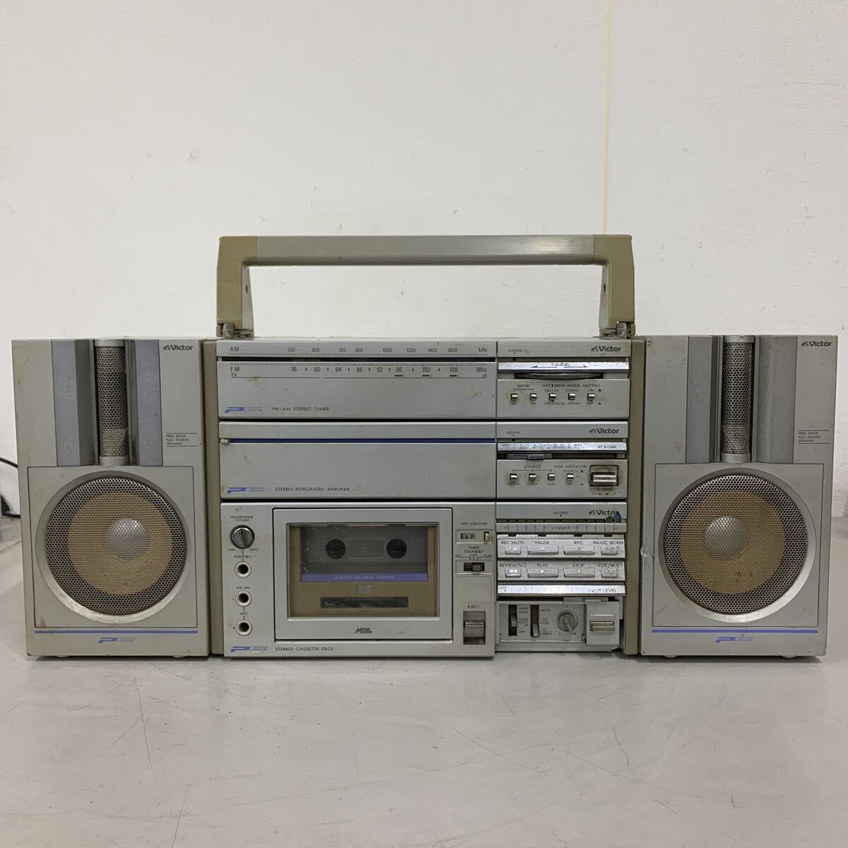 Victor ビクター PC-5 コンポ　ラジカセ　ビンテージ　レトロ　ビクター 希少レア 高級ラジカセ Victor ビクター カセット デッキ PC-5 PC-D5