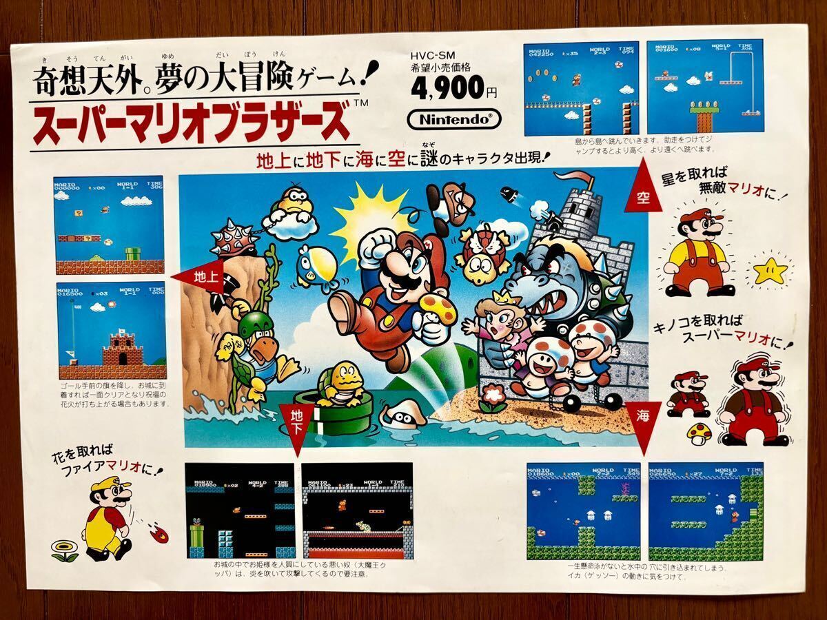 ファミコン漫画映画「スーパーマリオブラザーズ」ポスター