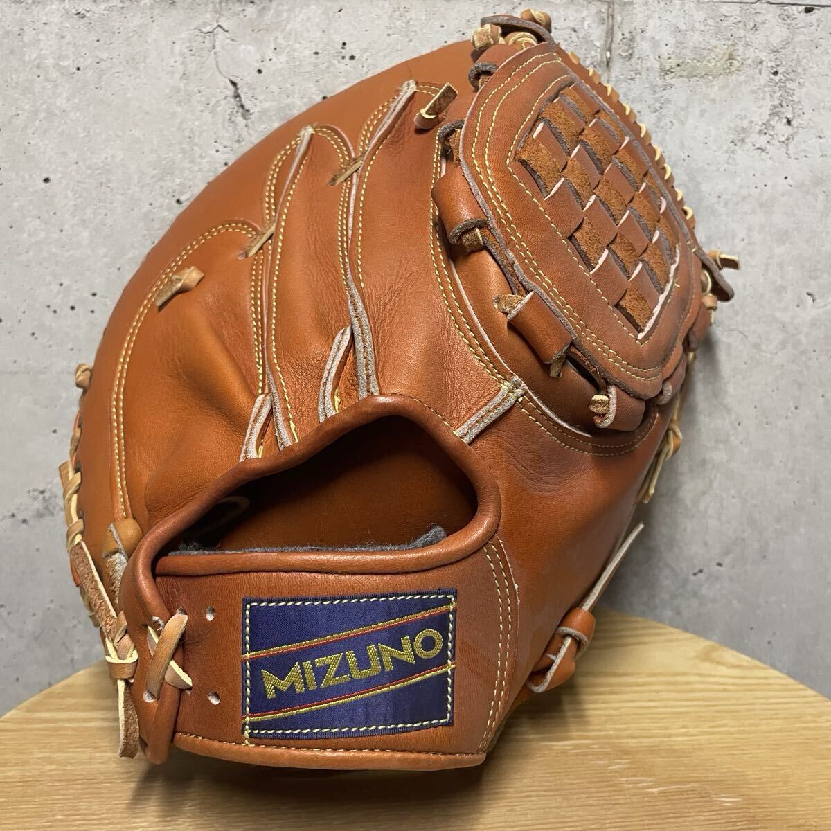 未使用経年保管品】82349☆未使用 MIZUNO/ミズノ 硬式グローブ 坪田
