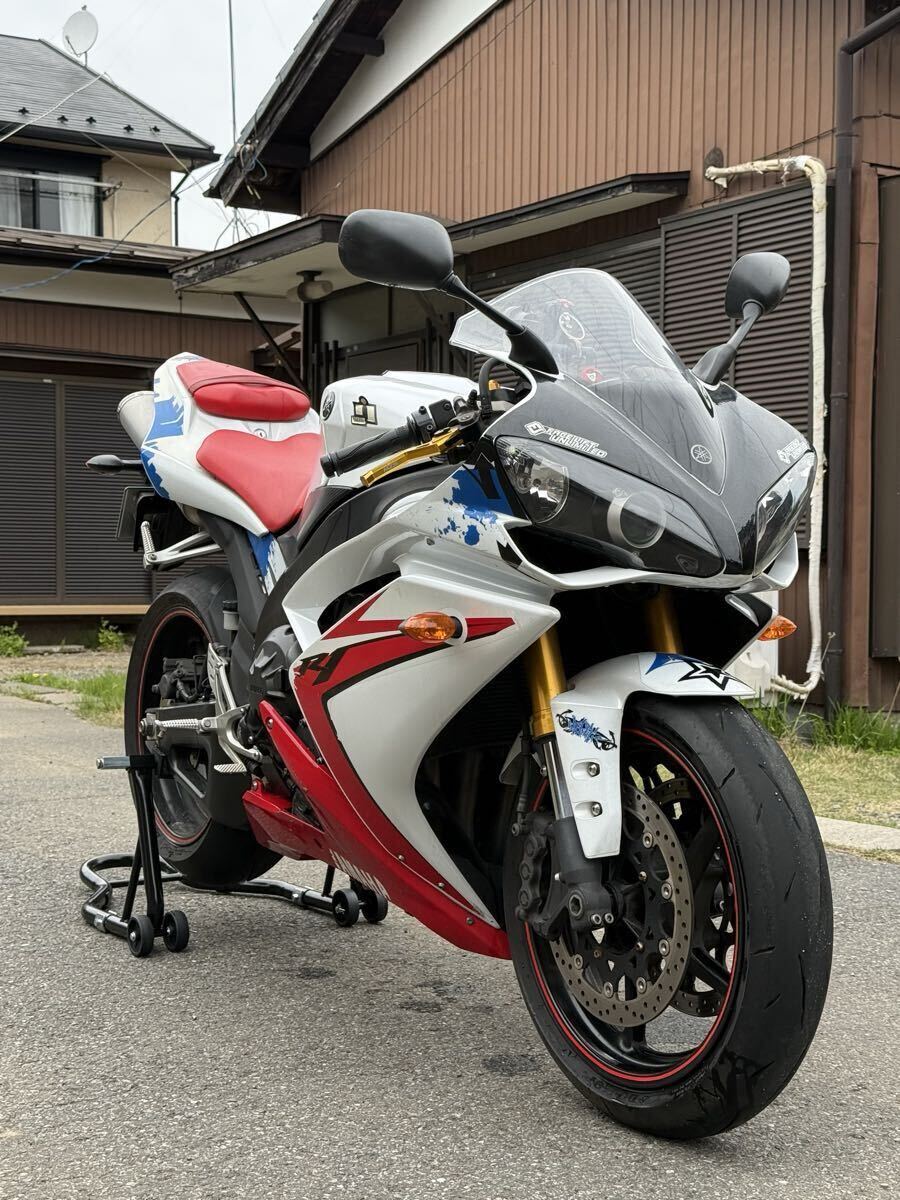 YZF-R1 5PW FI初期 白オールペン 大阪から 車検1年6ヵ月付き オマケ付