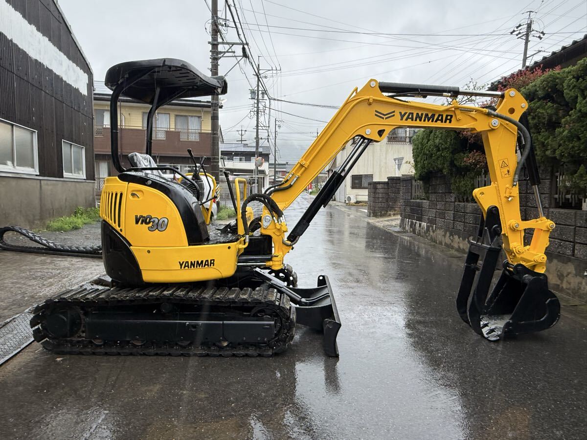 ヤンマー○B27○ミニユンボ中古○鉄キャタ○稼働時間827Hrの落札情報