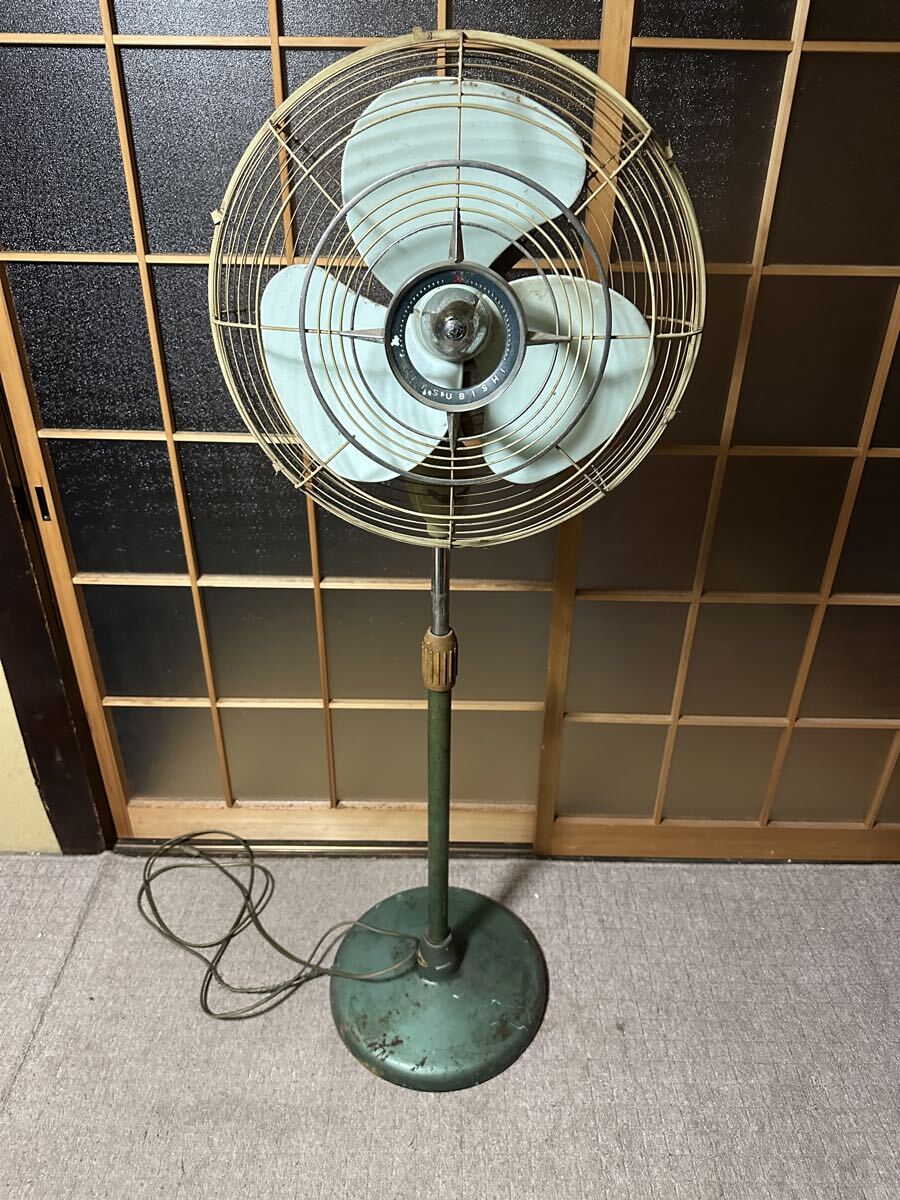 昭和レトロ 三菱扇風機 MITSUBISHI 天井扇 40cm CY40-F2の落札情報詳細