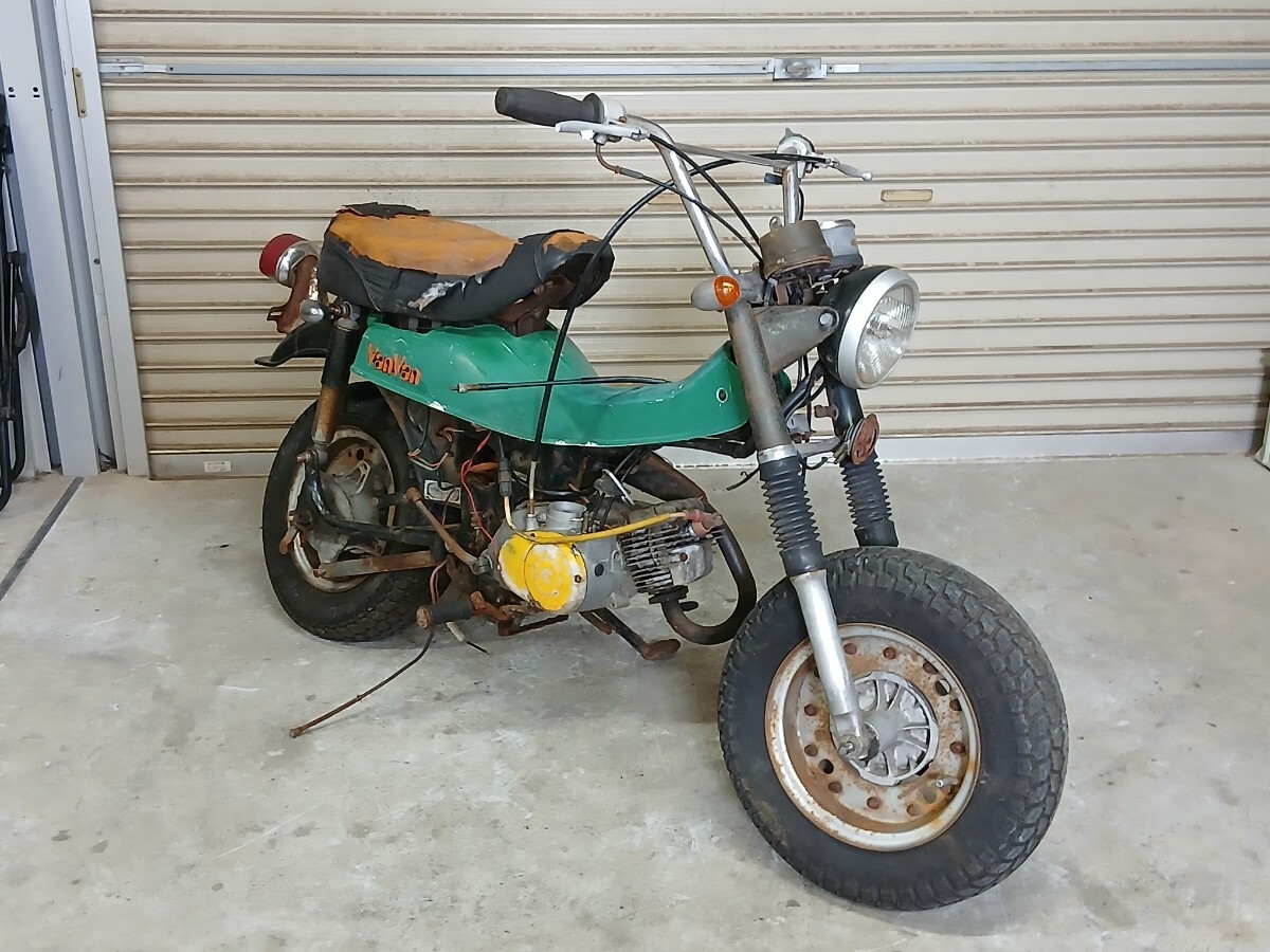 希少！当時物！スズキ・バンバン RV50 花柄シート！！昭和レトロ