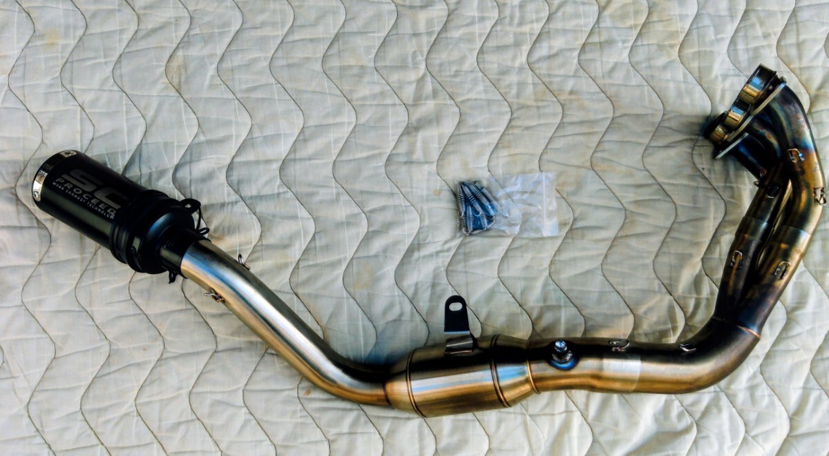 中古】○XJR400/4HM 純正OP/ワイズギア 4本出し フルEX マフラー 希少
