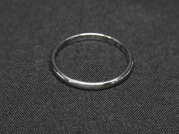CartierカルティエPT950 6号プラチナリング刻印ありミニマルデザイン 