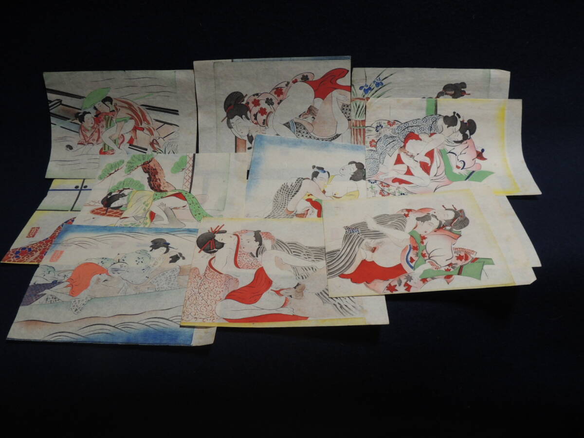 周延 艶姿娯集余情 雪月花三冊揃 明治期 SYUNGA 春画 艶本 和印◇版画