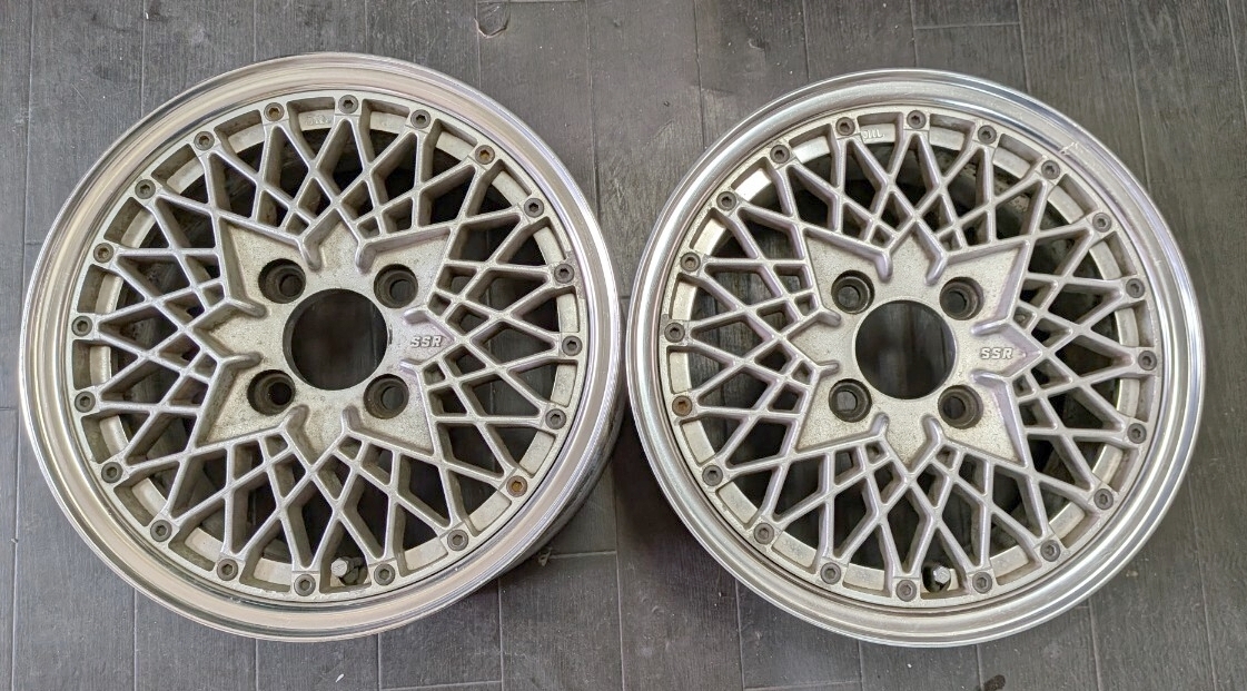 SSR リバースメッシュ 14インチ 7j Aタイプ 2本 4穴 114.3 旧車 深リム
