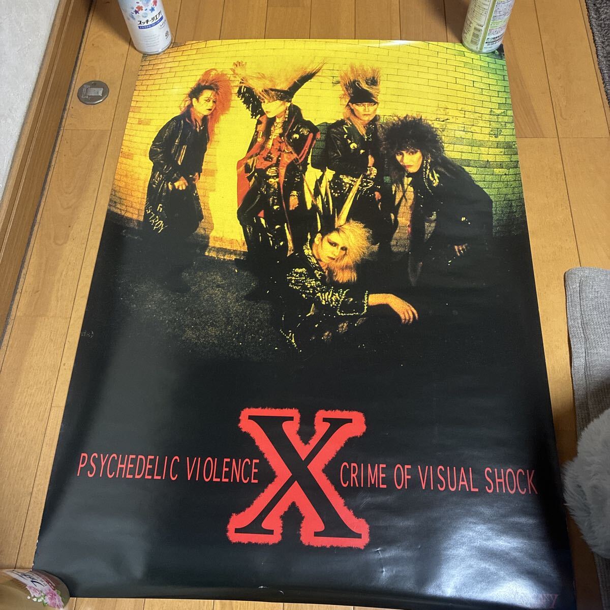 中古】taiji hide yoshiki X JAPAN ポスターカレンダー ⑦ 1990 VISUAL