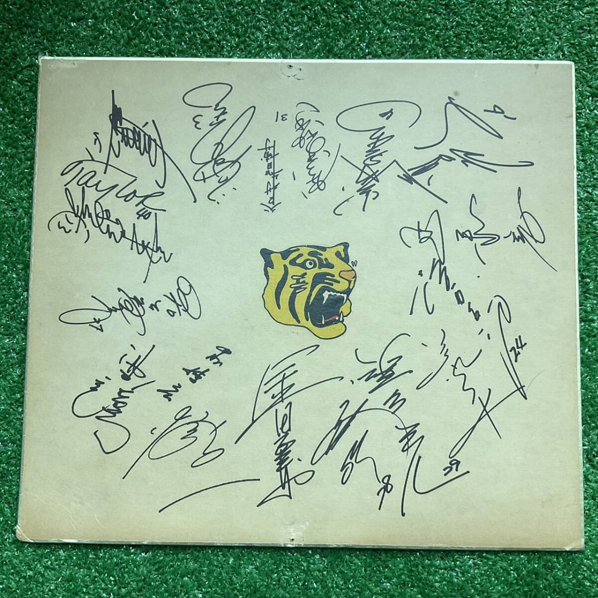 1974年 阪神タイガース メンバーサイン 寄せ書き 希少 江夏豊 田淵 
