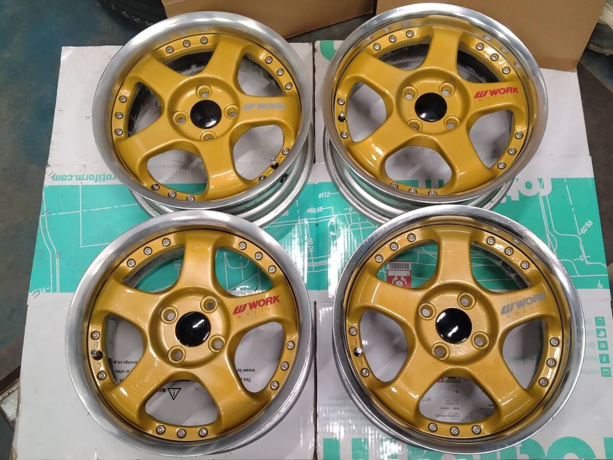 傷や汚れあり】中古ホイール WORK TERMIST TM1 18×7.5JJ 5H114.3+47 4