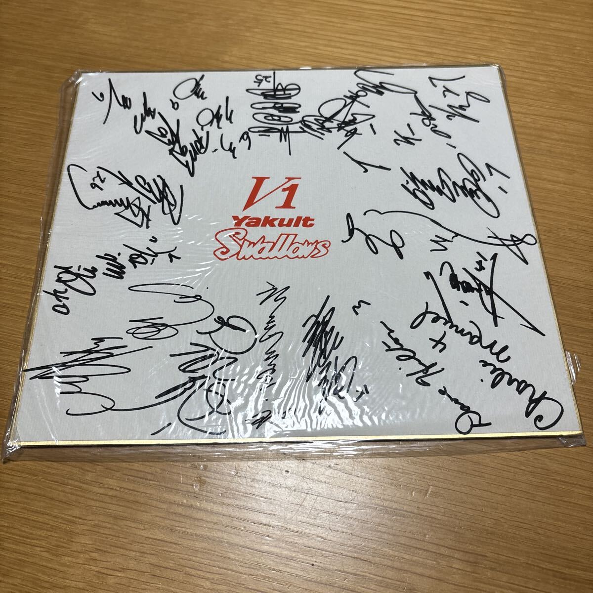 新品】ヤクルトスワローズ選手の直筆サイン色紙4種(#27古田、#36池山