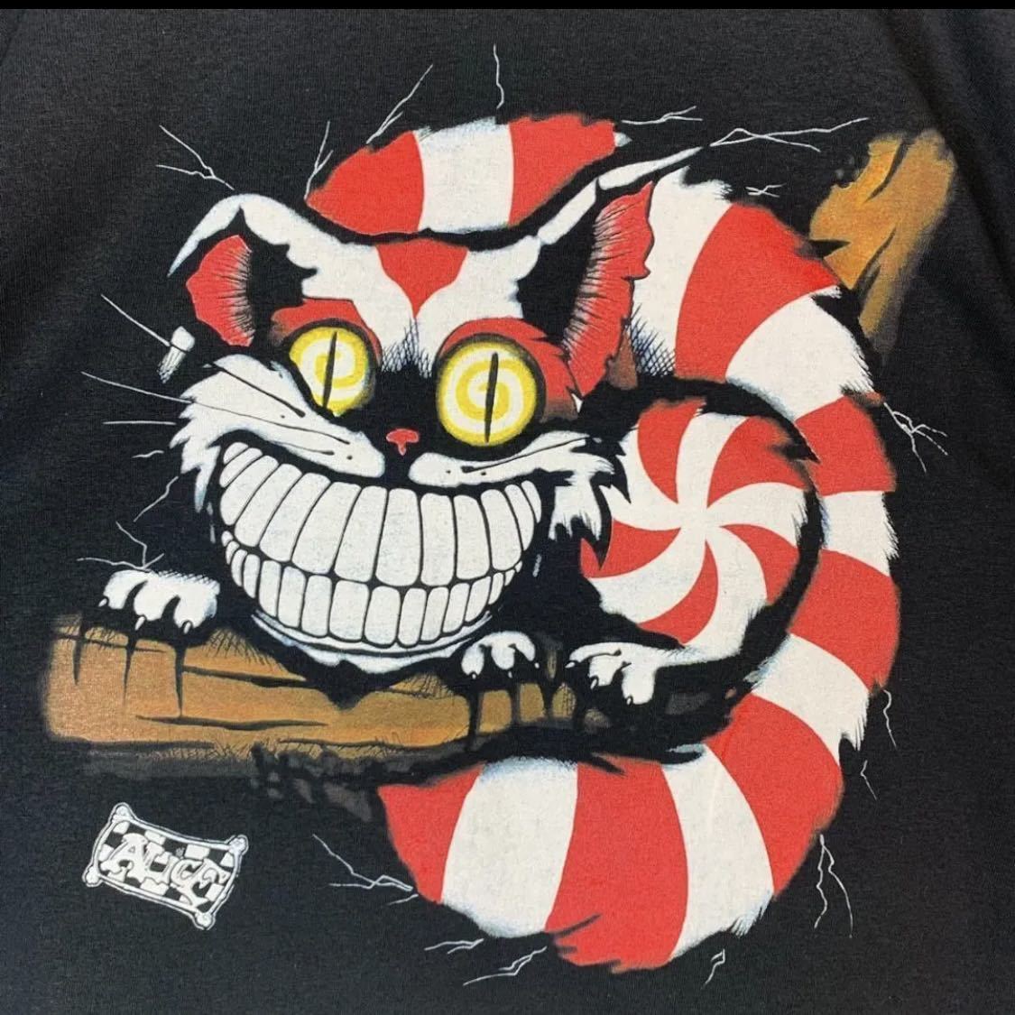 不思議の国のアリス ビンテージ tシャツ L 白ウサギ ANDAZIA made in