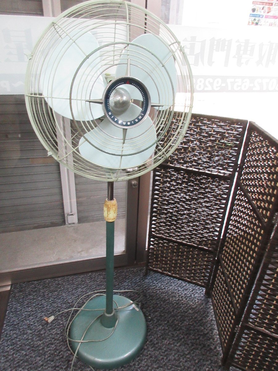 昭和レトロ 三菱扇風機 MITSUBISHI 天井扇 40cm CY40-F2の落札情報詳細