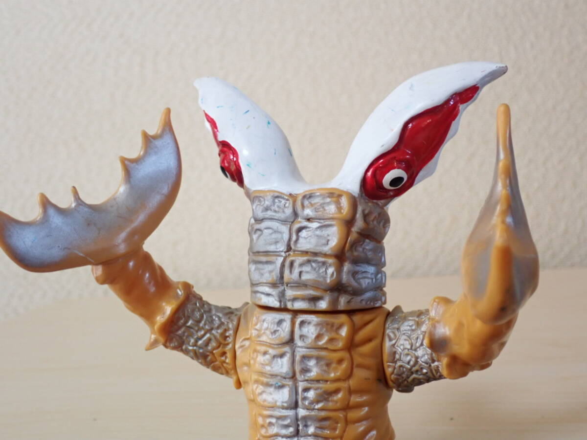 傷や汚れあり】当時物！マルサン 1期 金属人間メタリノーム ソフビ