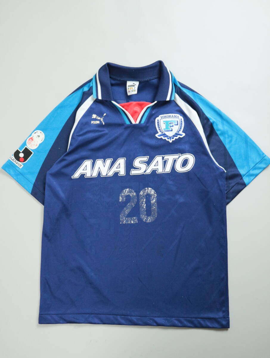 中古】横浜フリューゲルス 1993-1994 HOME半袖ユニフォーム＃7 前園