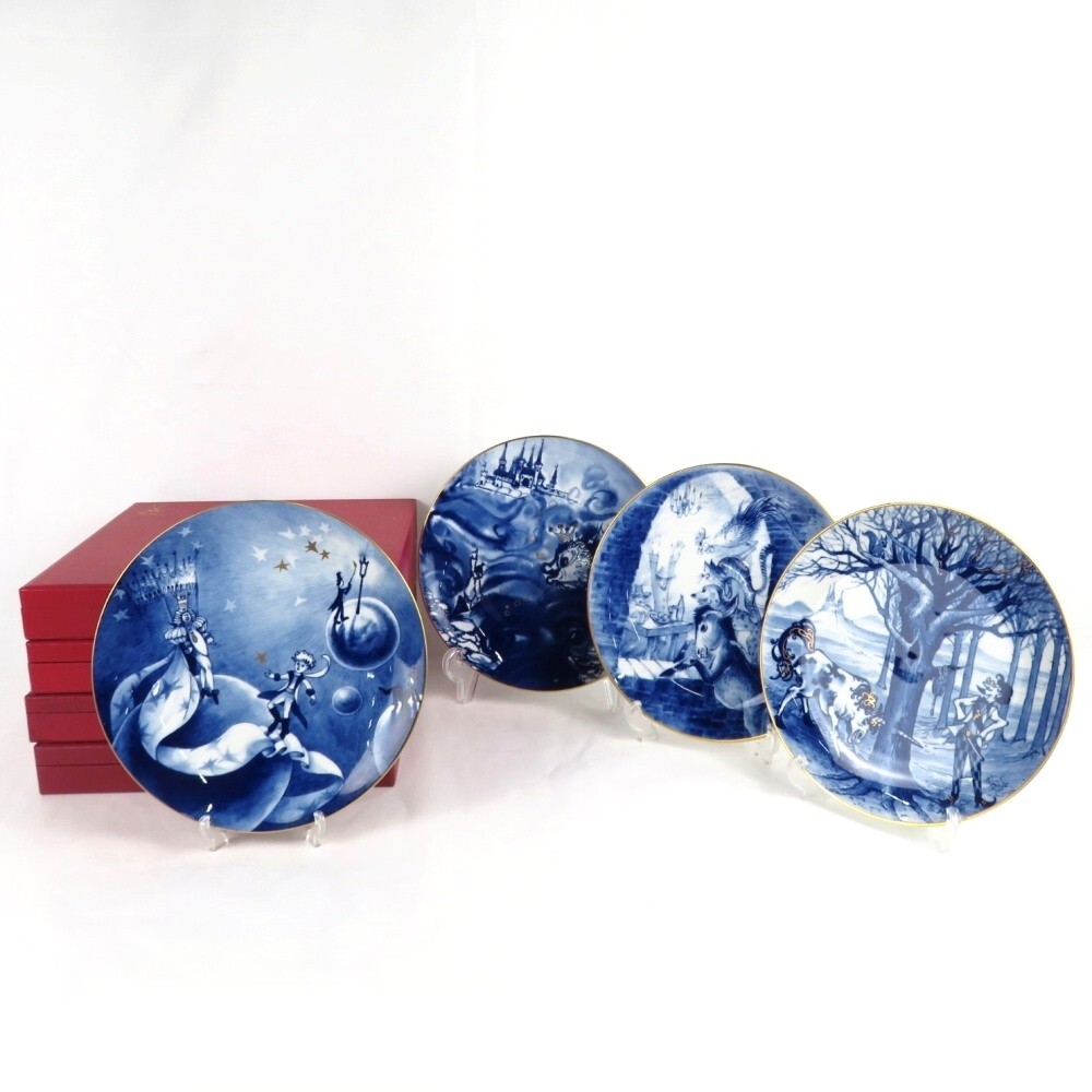 中古】○1円 Gien ジアン 星の王子様 プレート皿 食器 計6点セット