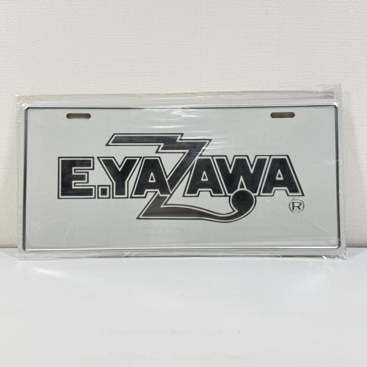新品】☆矢沢永吉☆ ナンバープレート E.Yazawa ロゴ シルバー