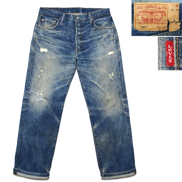 降谷建志 kj着 リーバイス LEVI'S 03501-01 STAY TRUE XXX7 ユーズド