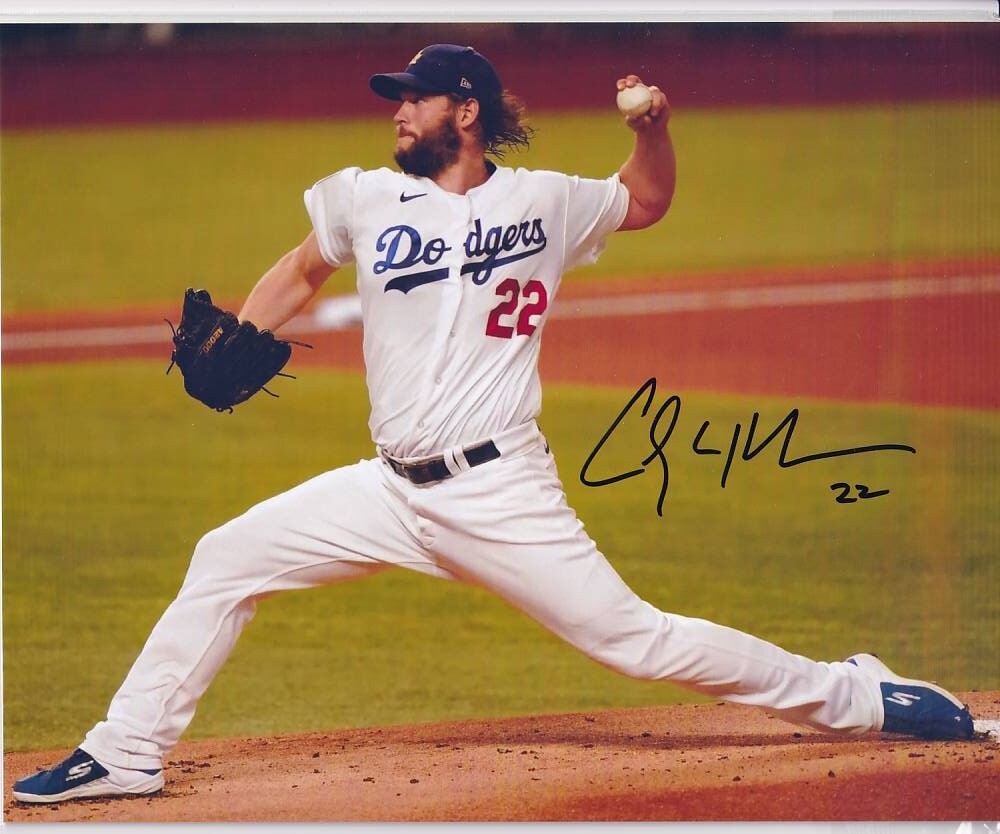 新品】クレイトン・カーショウ 直筆サインフォト/写真 MLB ドジャーズ