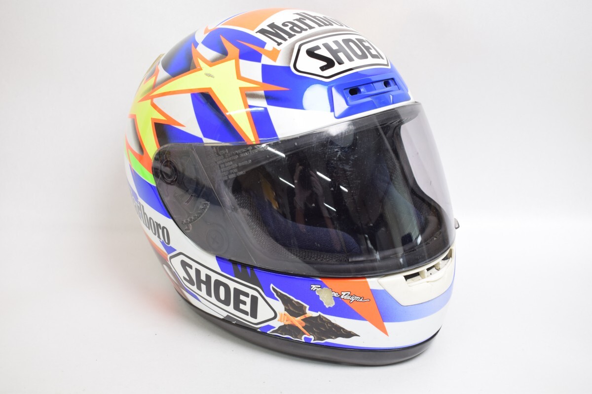 中古】【希少】SHOEI X-8V 阿部典史 レプリカ ヘルメット ノリック