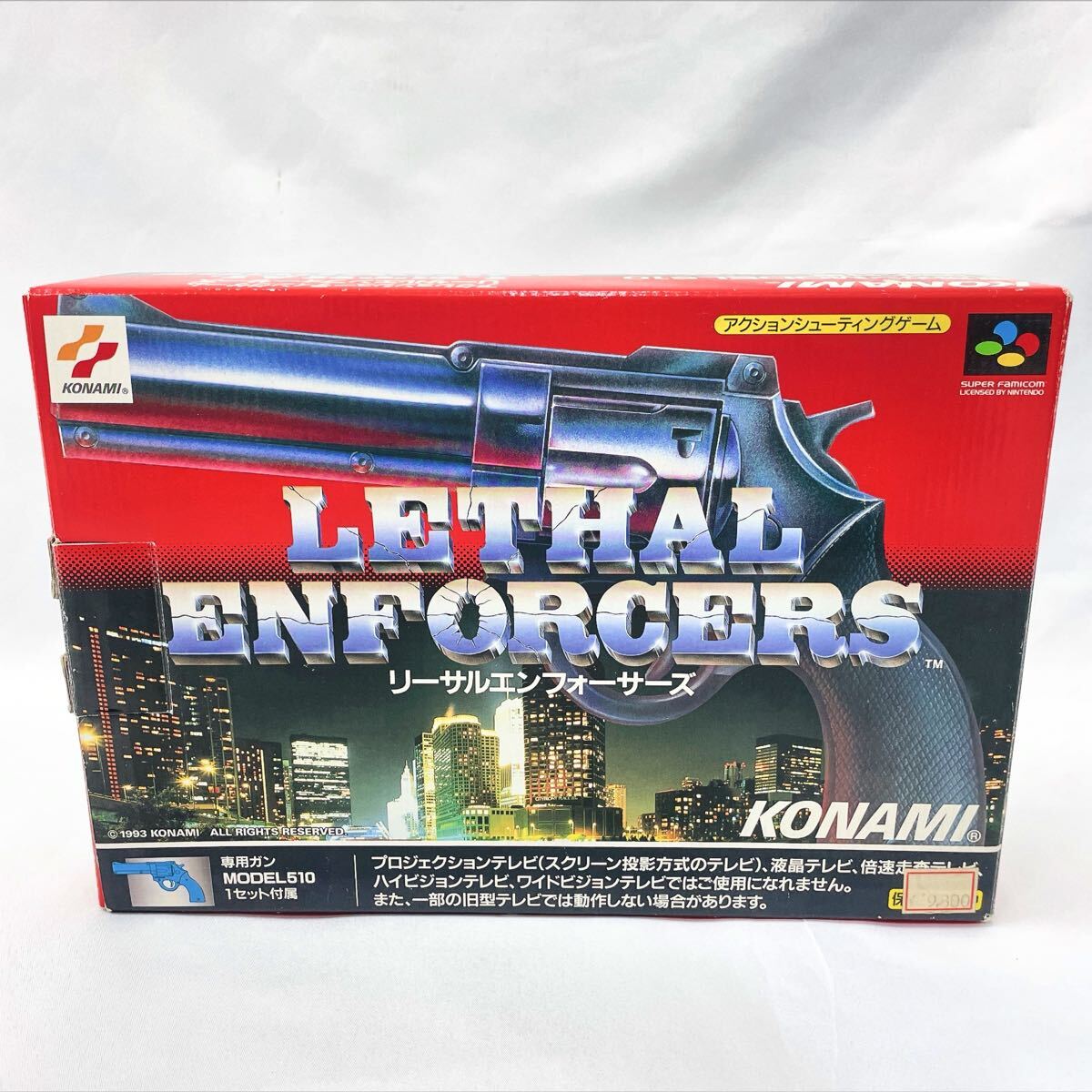 スーパーファミコン】箱説明書付属 KONAMI リーサルエンフォーサーズ 
