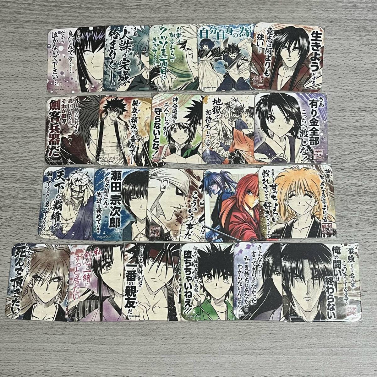新品】ジャンプ展 アートコースター るろうに剣心 緋村剣心 薫 巴 縁の