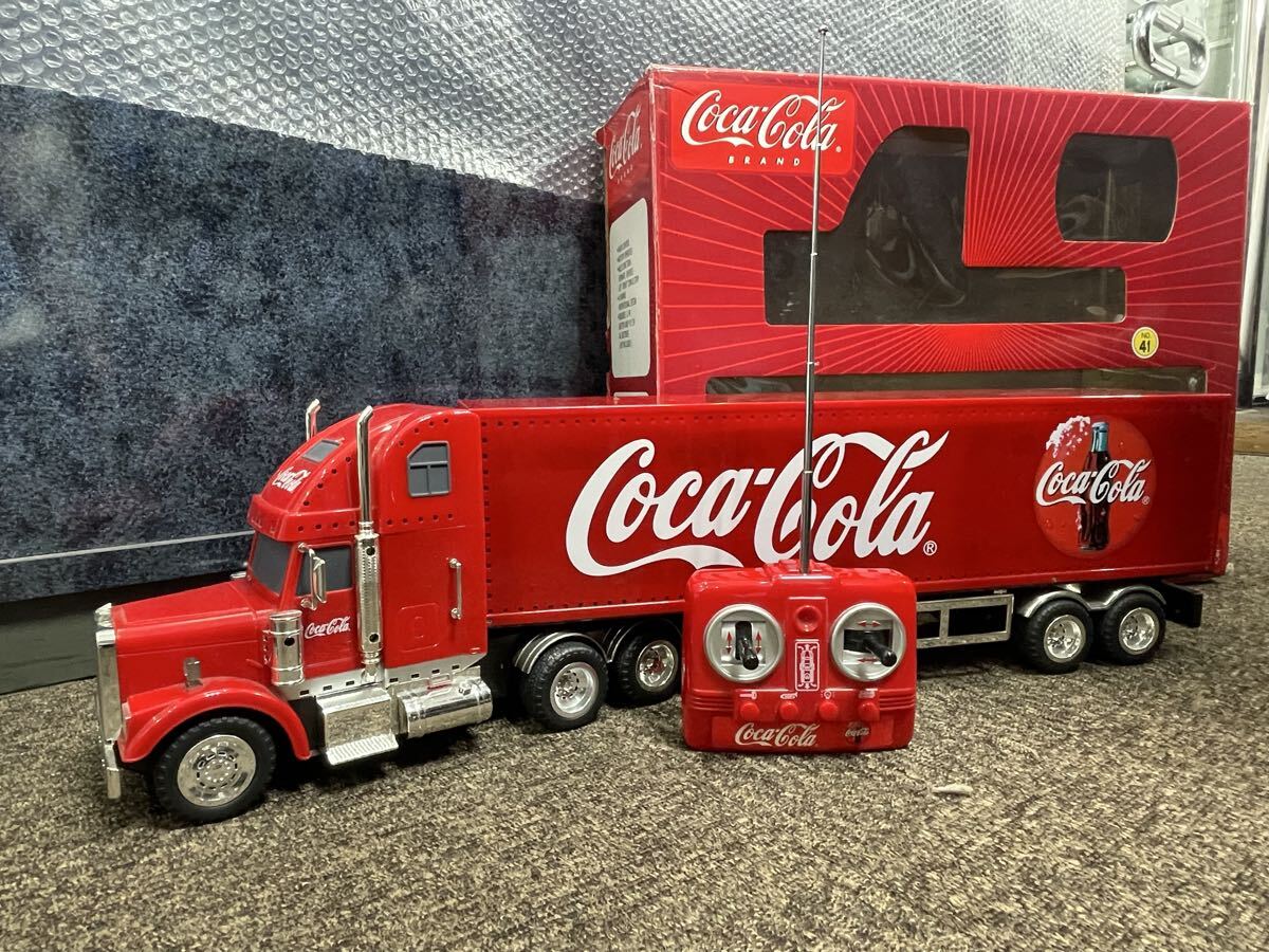 中古】超レア☆絶版☆コカコーラ メタルトラック サンタ コンボイ 