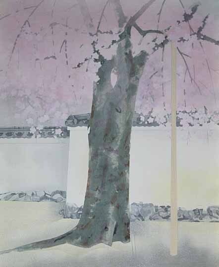 真作」 奥村土牛 『牡丹』 石版画 エディション 93/100 落款有 裏共