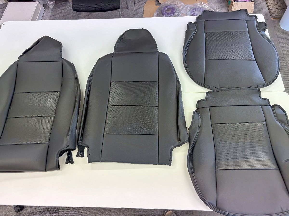 中古】100系 ハイエースワゴン 純正 レース シートカバー 全席分の 