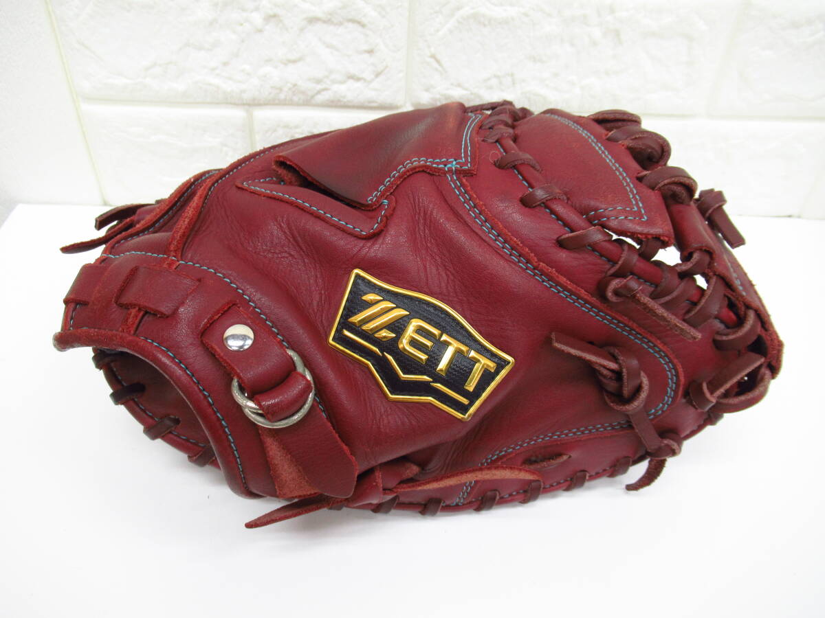 新品】23％引 限定色 ゼット 軟式用キャッチャーミット 黒×レッド