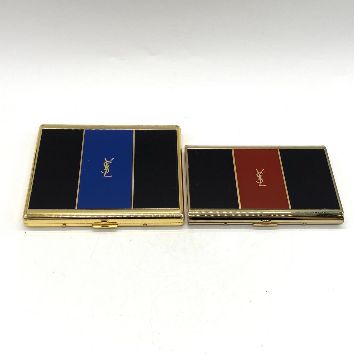 新品】YSL/イブサンローラン シガレットケース/タバコケース ブルー/青