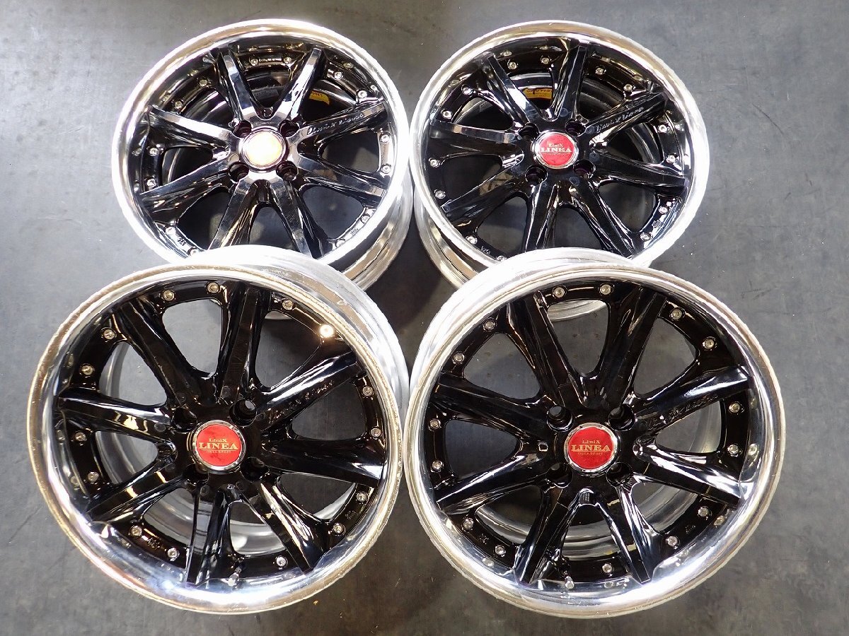 中古】クリムソン リミックスリネア LL-02 16インチ 5.5J+45 4H100 軽
