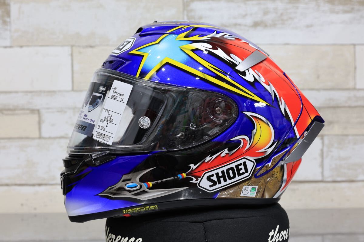 SHOEI X-FOURTEEN アセイル ブラック/シルバー TC-5 Mサイズ シールド3
