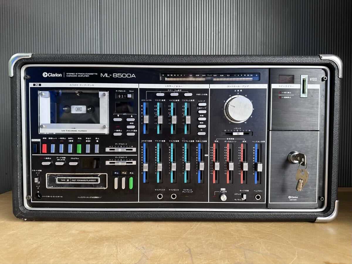 ◇中古 Clarion カラオケ機器◇MW-4000A 8トラック カセットテープ
